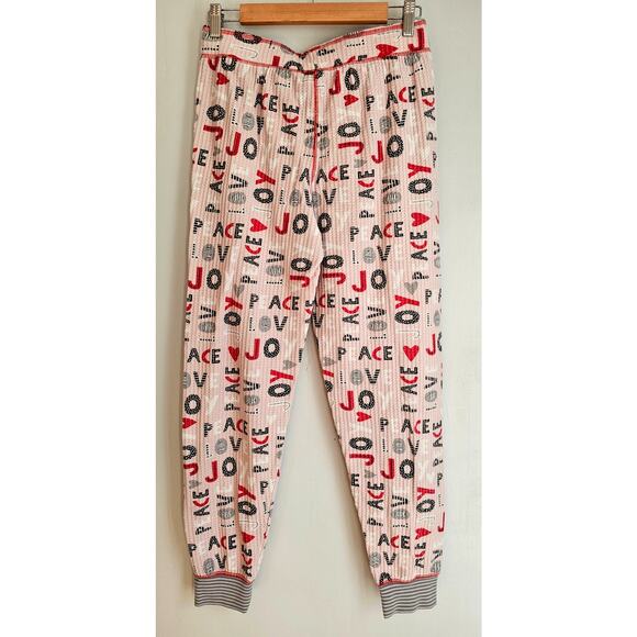 PJ Salvage Peace & Joy Waffle Ski Jammie Pajama Set Thermal Snowboard Sz S New - Picture 9 of 12